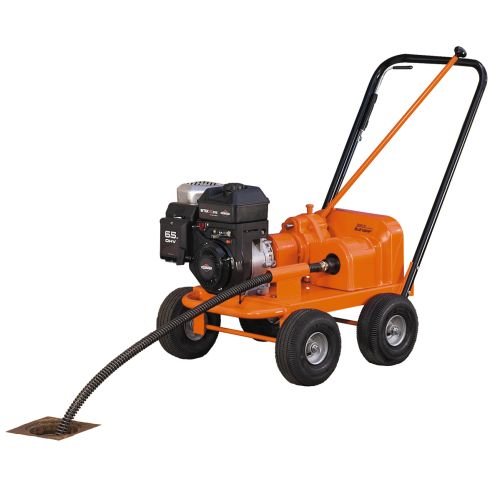 Basic Model "E" Rodrunner w/ 6.5 hp Engine, Forward/Reverse Transmission, Safety Clutch, EMRDC Municipal Rod Coupler, 10" Pneumatic Tires, Tool Box. Leather Gloves