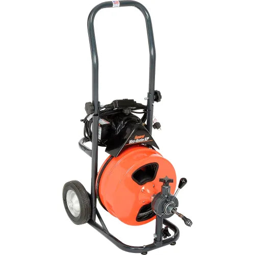 MiniRooter XP Package w/ Power Cable Feed, 75EM2 (75' x 3/8") Cable, MRCS Cutter Set