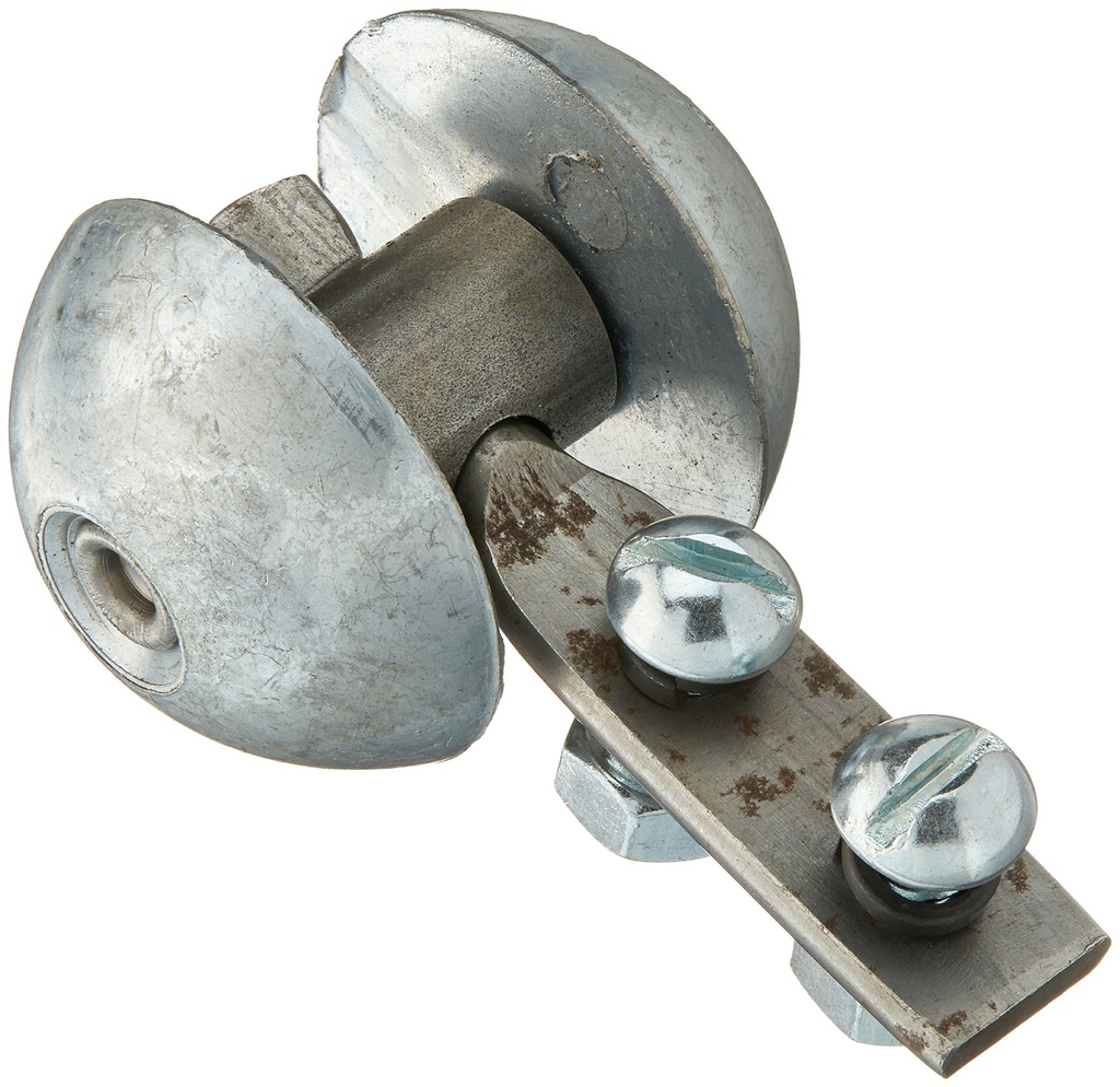 Revolving Roller Head for use with C, H, and D Flat Sewer Rods, 1-1/2" Diameter Head