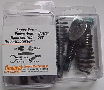 SuperVee Package w/ 50HE1 (50' x 1/4") & 35HE2 (35' x 3/8") Cables, HECS Cutter Set, Extra Cartridge, Less Case
